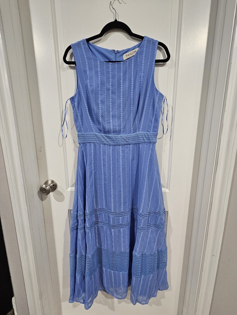 Taylor Light Blue Sleeveless Dress